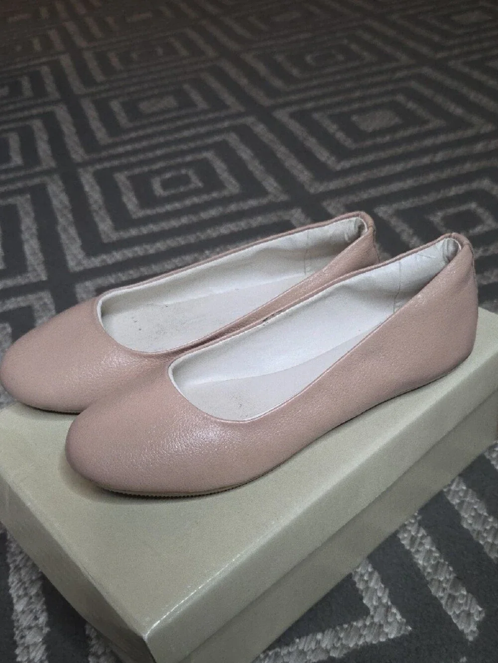 Kimey | Girls Classic Round-Toe Ballet Flats in Nude